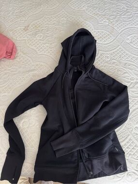 Athleta Black Full-Zip Hooded Jacket for Women